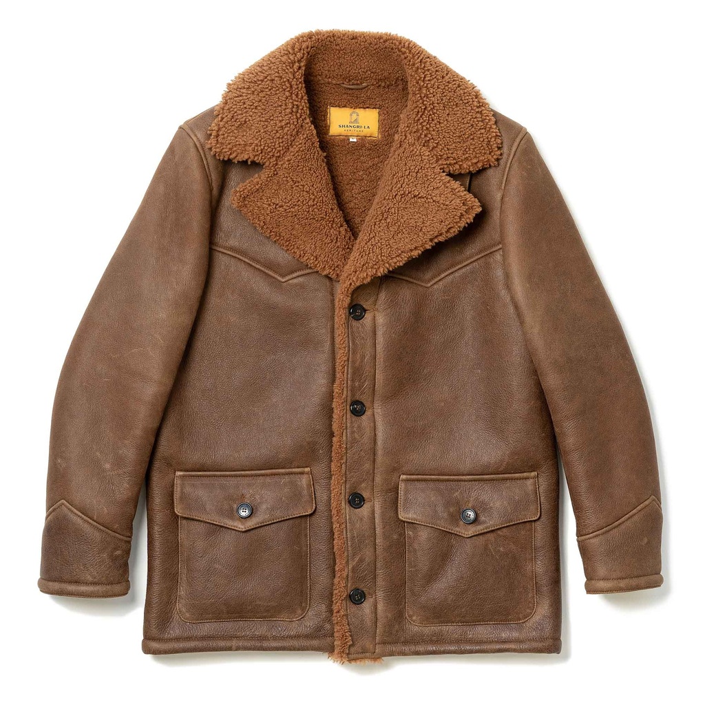 Manteau “Ranch” Cognac Shearling Coat