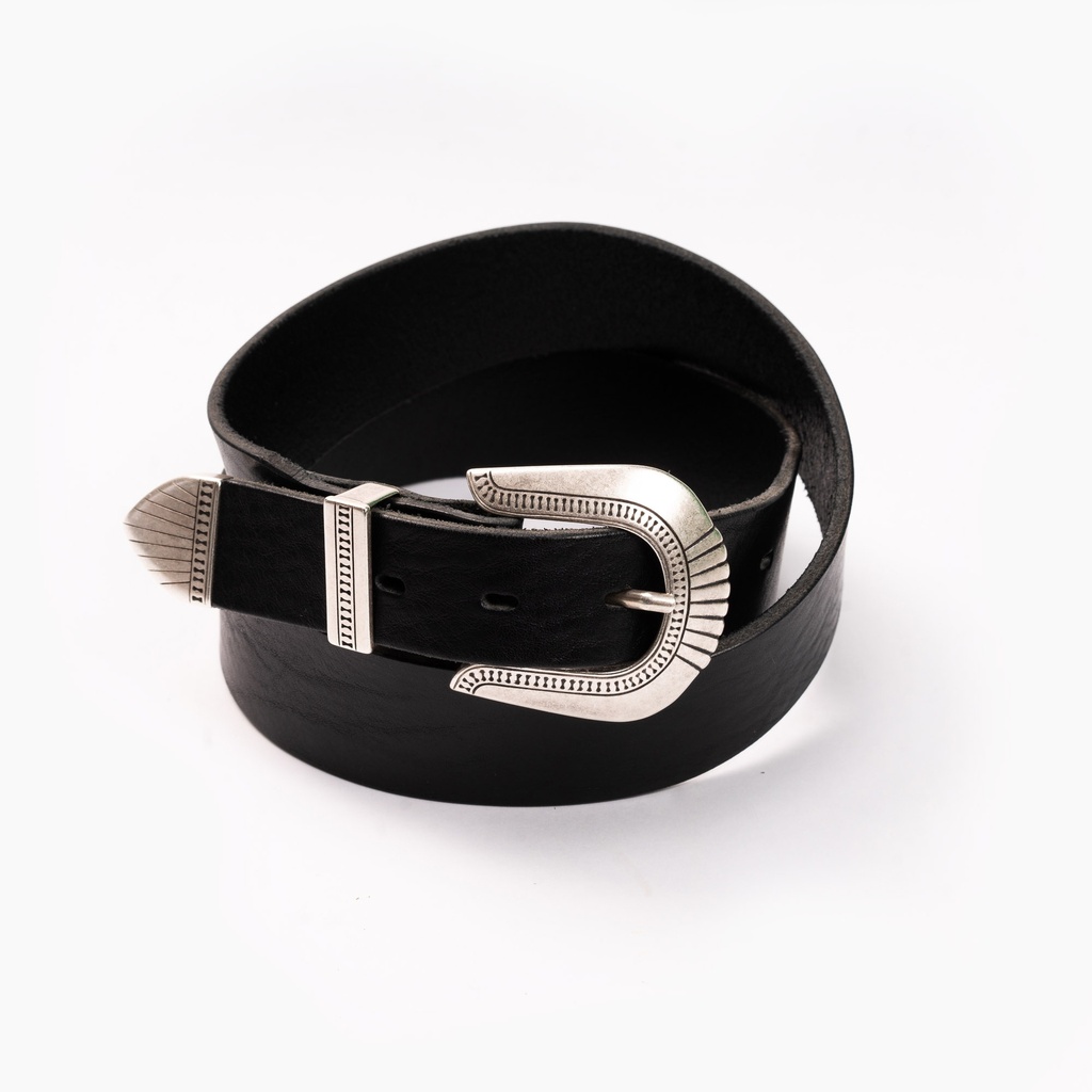 Ceinture “Rodeo” Black Western Belt