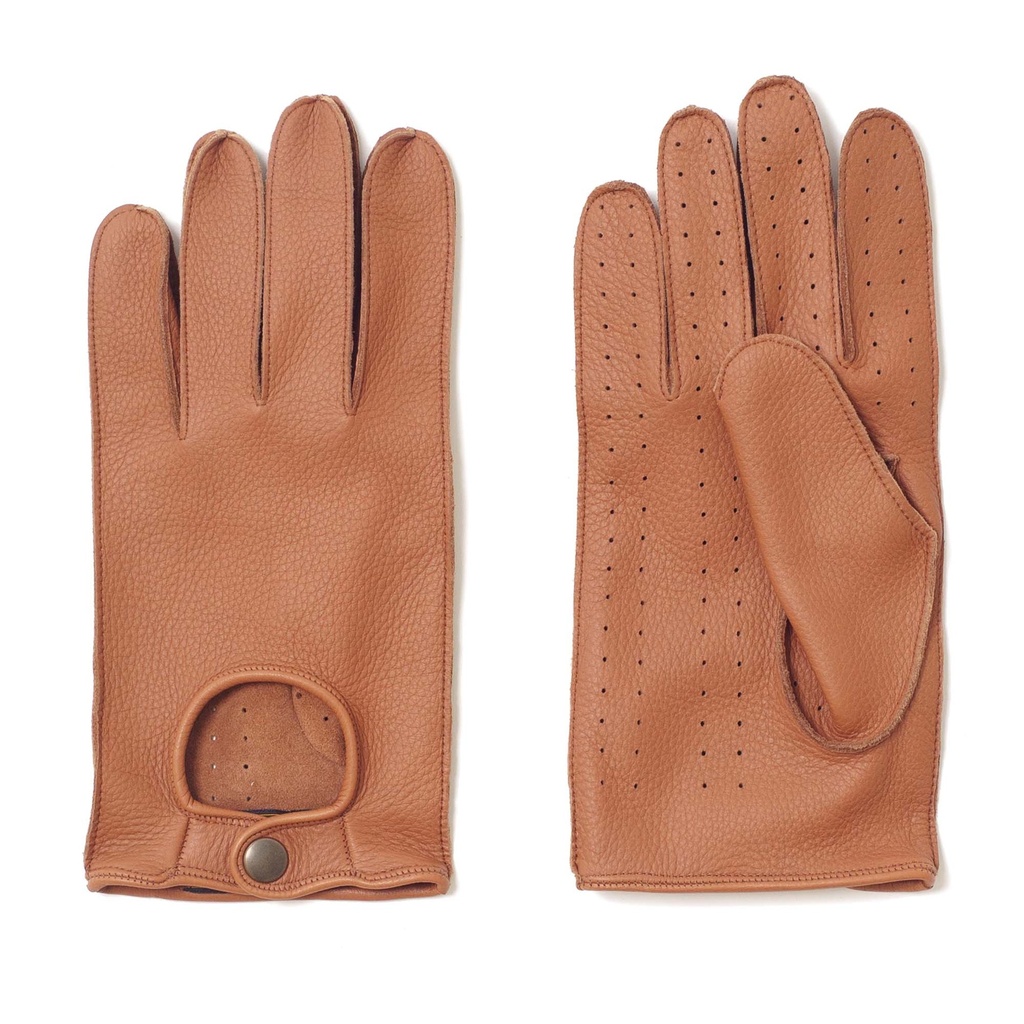 Gants &quot;Romeo&quot; Cognac Deerskin Gloves