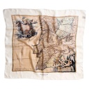 Foulard en soie “Road to South”