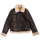 Veste &quot;Aviatore&quot; Women's Testa di Moro Shearling Jacket