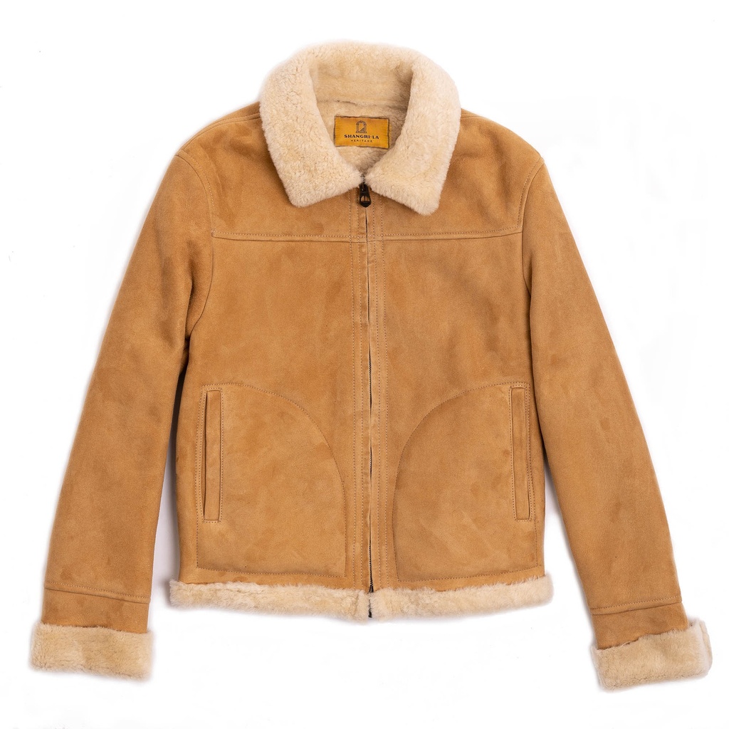 Veste “Aviatore” Women’s Sabbia Shearling Jacket
