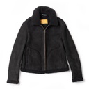 Veste &quot;Aviatore&quot; Women's Black Shearling Jacket