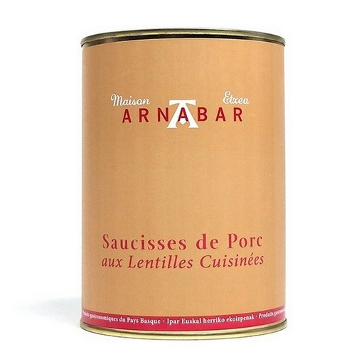 [12-16292] Saucisses confites aux lentilles vertes du Puy 1000g