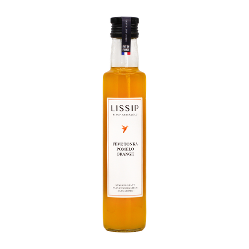 [138-LI1001] Sirop artisanal Fève Tonka, Pomelo, Orange - 25cl