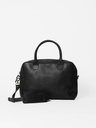 Sac Weekday en cuir noir