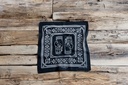 Foulard en Coton" Hand of perception" Noir