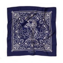 Foulard en soie "Looking For the Shangri-La" Bleu