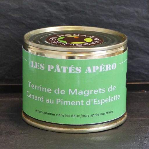 [158-1014] Terrine de Magret de canard au piment d'Espelette 200 g