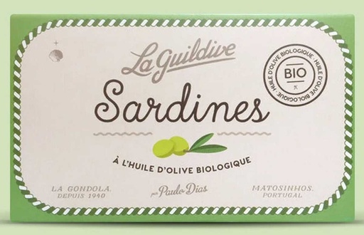 [92-LG21932] Sardines à l'huile d'olive biologique La Guildive