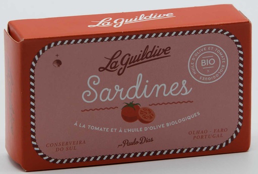 [92-LG219721] Sardines à la tomate et à l'huile d'olive biologiques La Guildive