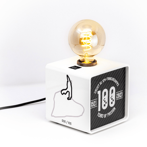 [KU1009] kiu Lampe CUBE 150 Série limitée 100 ans Spa Francorchamps