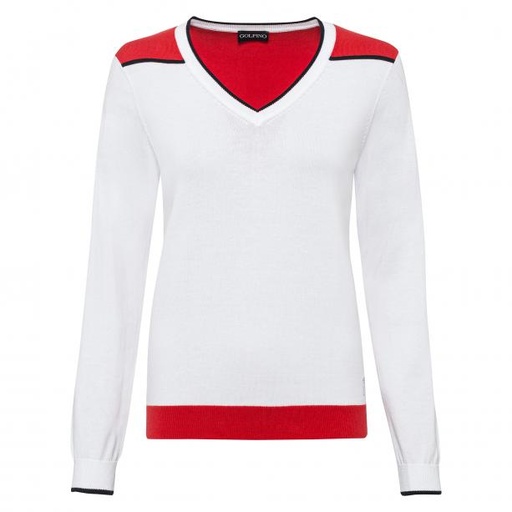 Pull over Col V pour Femme