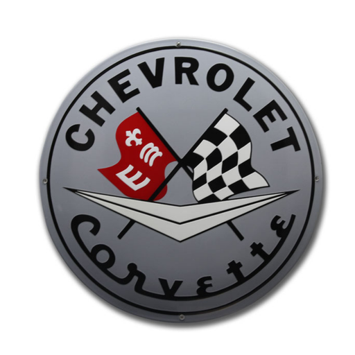 [WC1001] Plaque émaillée Chevrolet Corv