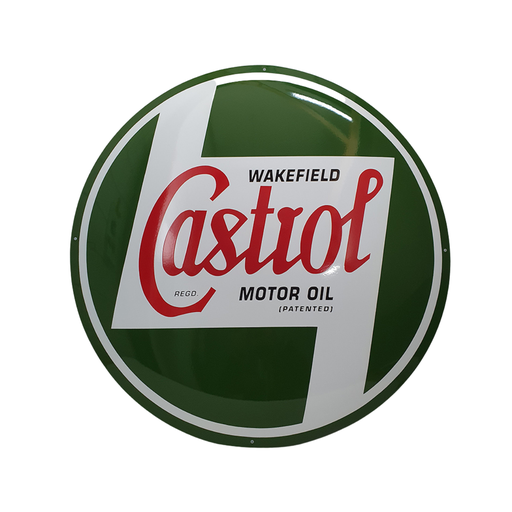 [WC1006] Plaque émaillée Castrol