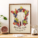 Affiche "Buvez du vin, vivez joyeux"