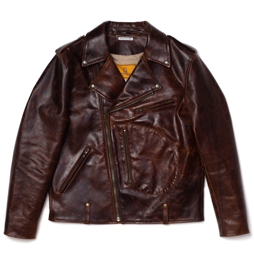 “Chiodo” Whiskey Horsehide Leather Jacket