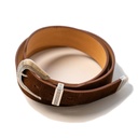 Ceinture "Rodeo" Cognac Suede Western Belt