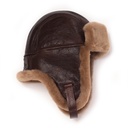 Chapeau "Aviatore" B3 Seal Brown Shearling Hat
