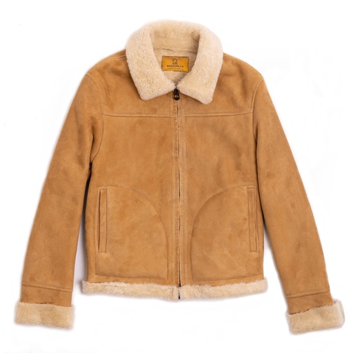 [Aviatore Women’s Sabbia Shearling Jacket] Veste “Aviatore” Women’s Sabbia Shearling Jacket