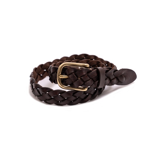 [Treccia Weave Leather Belt] Ceinture &quot;Treccia&quot; Weave Leather Belt